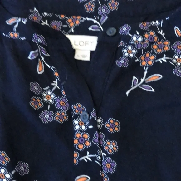 Loft long sleeve floral dress medium - Picture 2 of 6